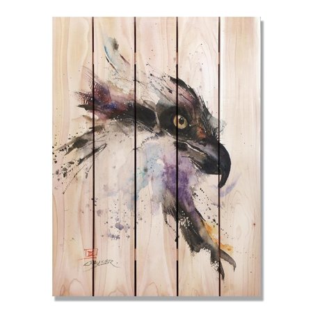 RICKI&APOSS RUGS 28 x 36 in. Crousers Fish Hawk Inside & Outside Cedar Wall Art RI890038